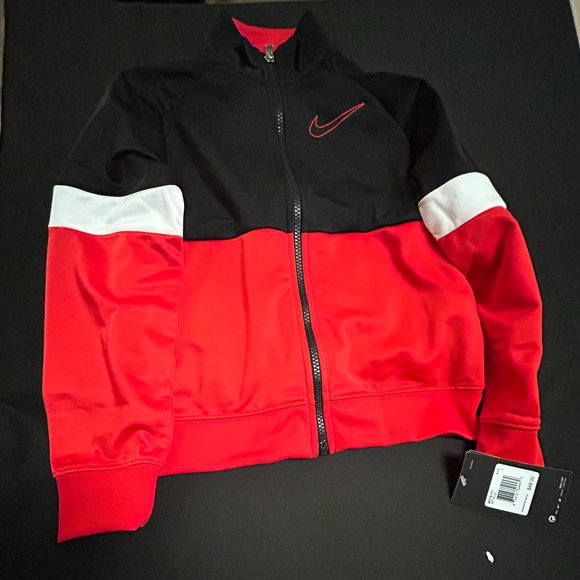 NIKE 2-PC RED/BLACK JOGGER SET SIZE 7 - Picture 7 of 12